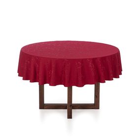 Toalha de mesa Redonda Karsten 6 lugares Veríssimo Vermelho