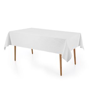 Toalha de mesa Retangular Karsten 12 lugares Sempre Limpa Herbare Branco