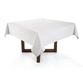 Toalha de mesa Quadrada Karsten 8 lugares Celebration Veríssimo Branco
