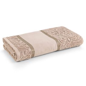 Toalha de Lavabo/Visita para Pintar Karsten Melina Taupe
