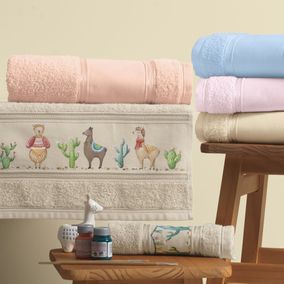 Toalha de Banho Para Pintar Karsten Bruna II Rosa Quartzo