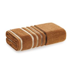 Toalha de Rosto Karsten Fio Penteado Lumina Avelã/Marrom