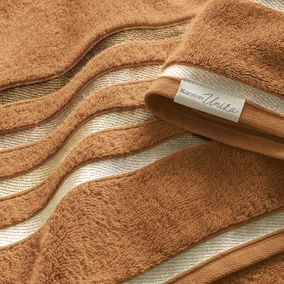 Toalha de Rosto Karsten Fio Penteado Lumina Avelã/Marrom