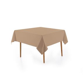 Toalha de Mesa Quadrada Karsten 8 Lugares Celebra Alamanda Taupe