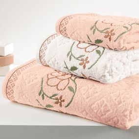 Toalha de Rosto Karsten Yuna Marshmallow/Rosa