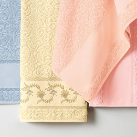Toalha Banhão para Pintar Karsten Melina Rosa Quartzo