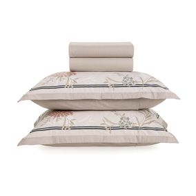 Jogo de Cama Queen Karsten 180 Fios Percal 100% Algodão Verbena