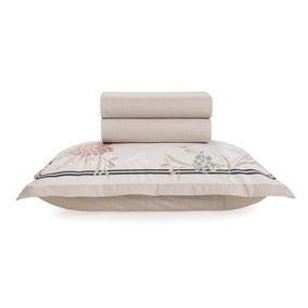Jogo de Cama Solteiro Karsten 180 Fios Percal 100% Algodão Verbena