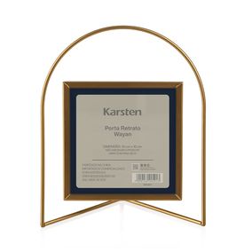 Porta Retrato Dourado Karsten Wayan 10 x 10 cm