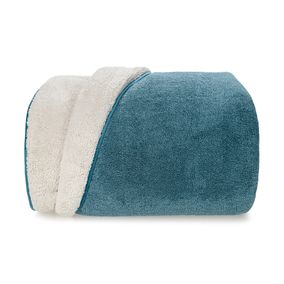 Cobertor de Microfibra Sherpa Dupla Face Casal Apolo Azul