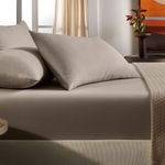Lencol-Casal-com-Elastico-e-Fronhas-100--Algodao-Matiza-Taupe