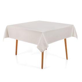 Toalha de Mesa Quadrada 8 Lugares Sempre Limpa Caetano Branco