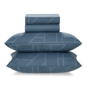 Jogo de Cama Queen 160 Fios 100% Algodão Isac