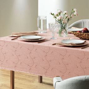 Toalha de Mesa Retangular 8 Lugares Jacquard Melli Branco