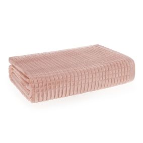 Manta de Microfibra King Lima Rosa Claro