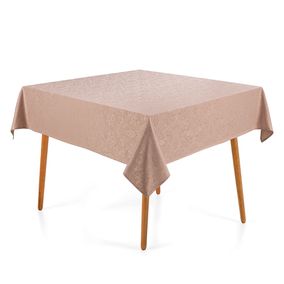 Toalha de Mesa Quadrada 6 Lugares Jacquard Blanka Rosé