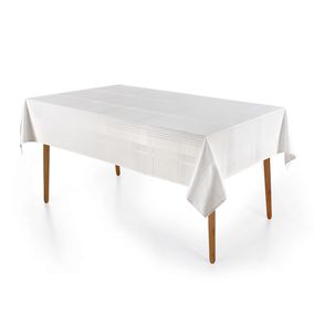 Toalha de Mesa Retangular 12 Lugares Jacquard Fragnani Branco