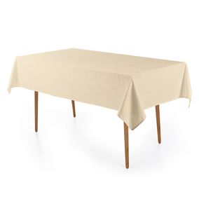 Toalha de Mesa Retangular 8 Lugares Jacquard Melli Natural