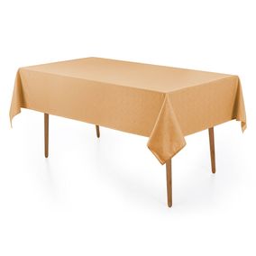 Toalha de Mesa Retangular 12 Lugares Jacquard Caetano Mel