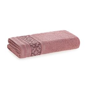 Toalha de Banho Fio Cardado Abrantes Rosa Retrô