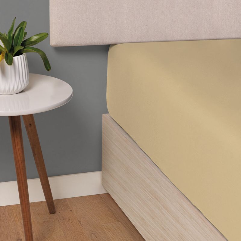 Lencol-de-Elastico-Avulso-King-300-Fios-100--Algodao-Bossa-Dourado