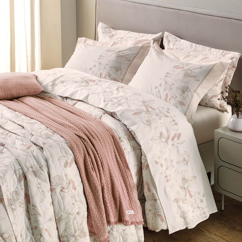 Colcha-Queen-com-2-Porta-travesseiros-200-Fios-100--Algodao-Magnolia