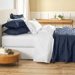 Jogo-de-Cama-King-Karsten-270-Fios-Cetim-100--Algodao-Domos-Marinho