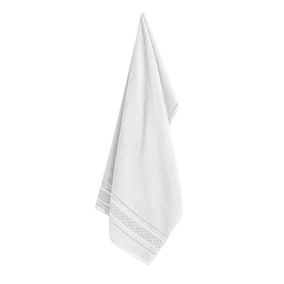 Toalha de Rosto Karsten Fio Cardado Abel Branco/Preto