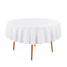 Toalha de Mesa Redonda Karsten 6 Lugares Sempre Limpa Urban Branco