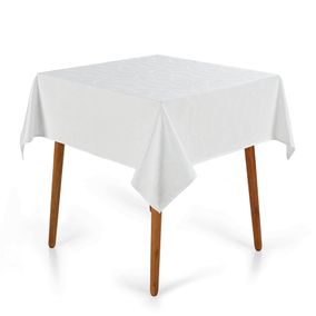 Toalha de Mesa Quadrada 4 Lugares Tilia Branco