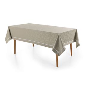 Toalha de Mesa Retangular 6 Lugares Antoni Cinza/Branco
