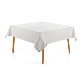 Toalha de Mesa Quadrada 8 Lugares Delicata Branco