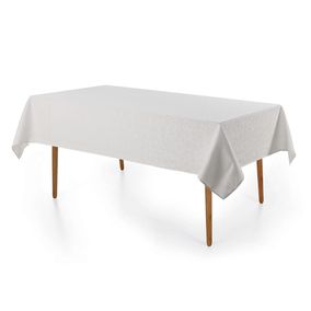 Toalha de Mesa Retangular 12 Lugares Delicata Branco