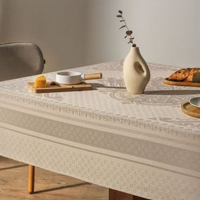 Toalha de Mesa Retangular 8 Lugares Lesier Pérola