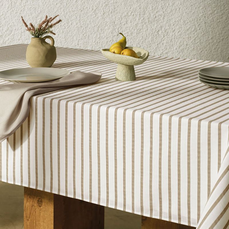 Toalha-de-Mesa-Retangular-8-Lugares-Zaira-Branco-Taupe