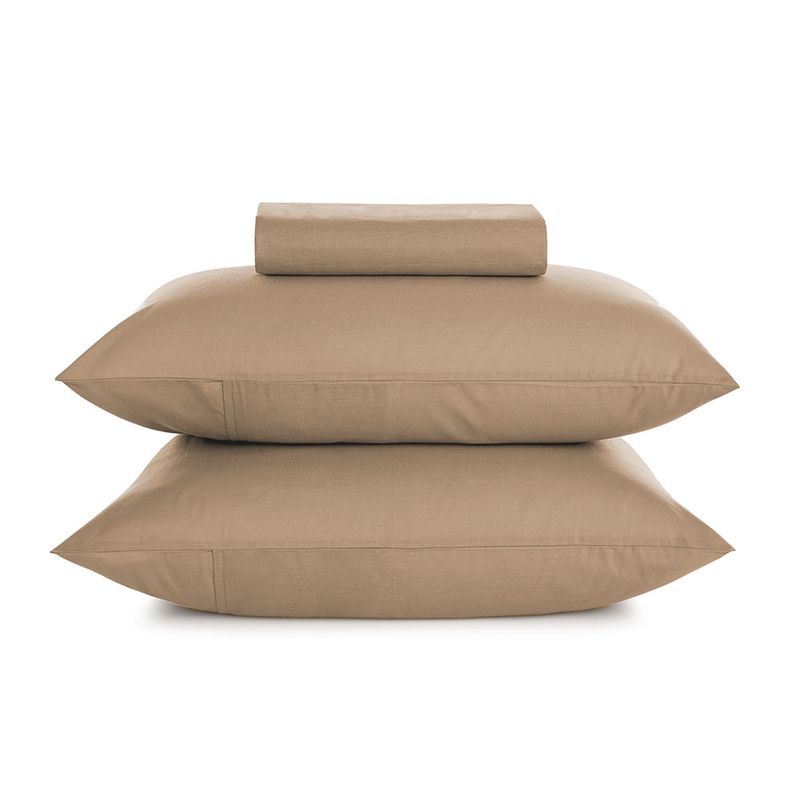 Lencol-King-com-Elastico-e-Fronhas-100--Algodao-Matiza-Caramelo