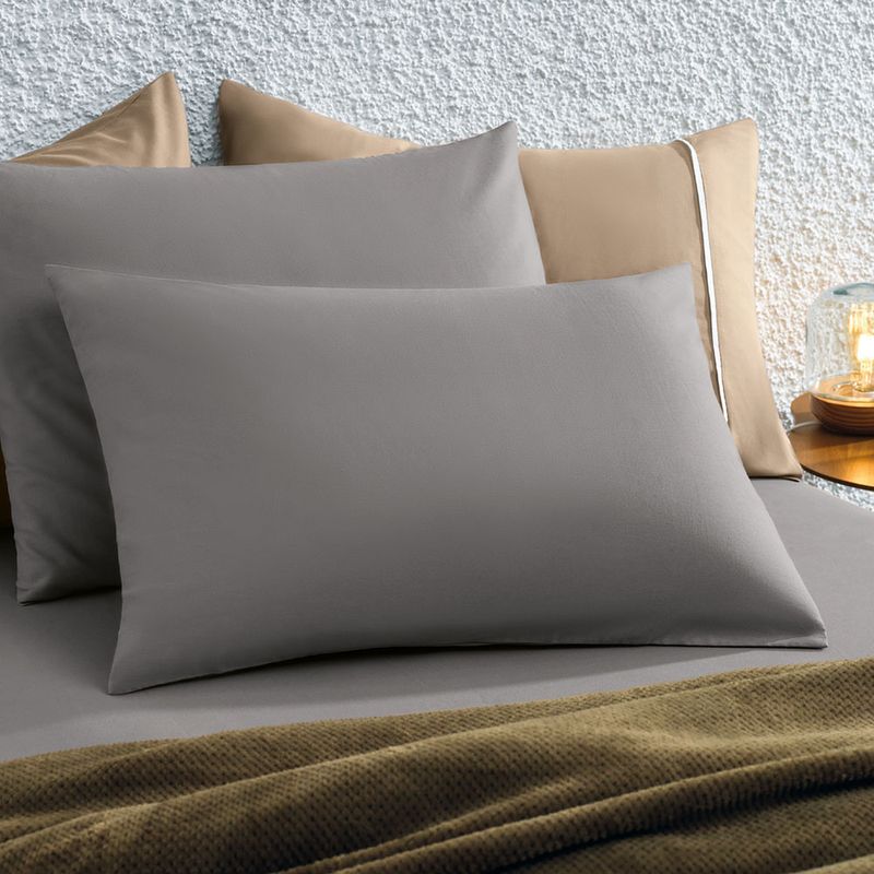 Lencol-King-com-Elastico-e-Fronhas-100--Algodao-Matiza-Cinza-Lunar