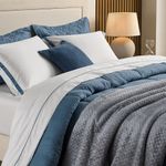 Jogo-de-Cama-Casal-300-Fios-100--Algodao-Lara-Branco-Azul