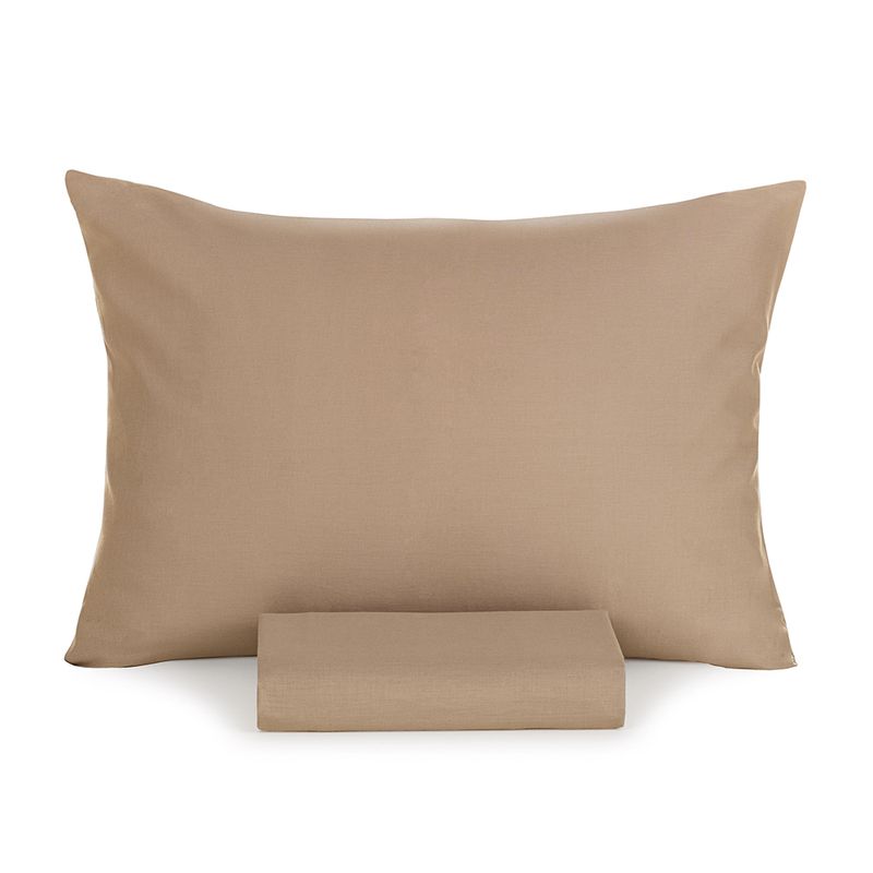 Lencol-King-com-Elastico-e-Fronhas-100--Algodao-Matiza-Caramelo
