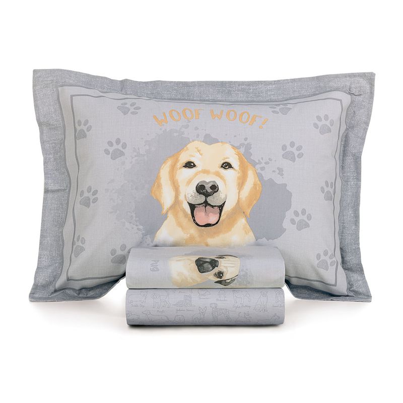 Jogo-de-Cama-Infantil-Casal-200-Fios-100--Algodao-Dog