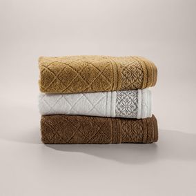 Toalha de Rosto Fio Penteado Bragança Olho de Tigre