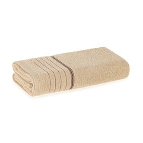 Toalha de Banho Fio Cardado Bressan Grão/Bordô