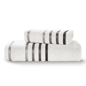 Kit Banho e Rosto Lumina Branco/Cinza