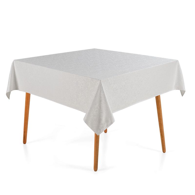 Toalha-de-Mesa-Quadrada-8-Lugares-Jacquard-Blanka-Branco