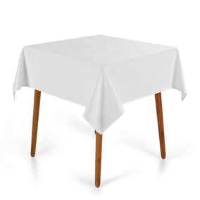 Toalha de Mesa Quadrada 4 Lugares Tilia Branco