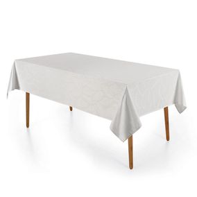 Toalha de Mesa Retangular 8 Lugares Tilia Branco