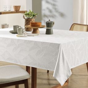 Toalha de Mesa Retangular 8 Lugares Tilia Branco