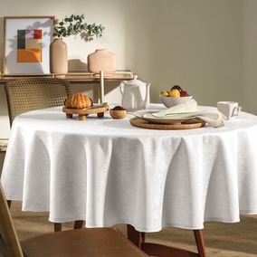 Toalha de Mesa Retangular 12 Lugares Delicata Branco