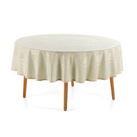 Toalha de Mesa Redonda 6 Lugares Lesier Pérola
