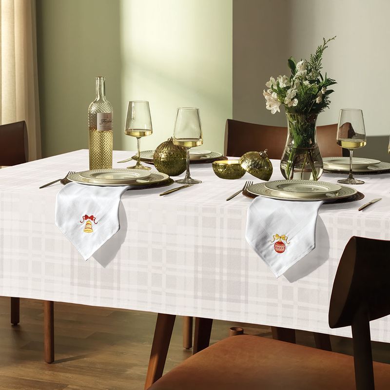 Toalha-de-Mesa-Retangular-6-Lugares-Tartan-Branco